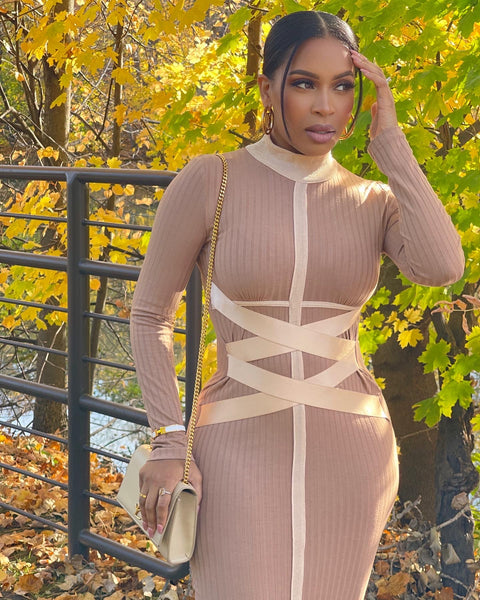 Sarah Bandage Midi Dress