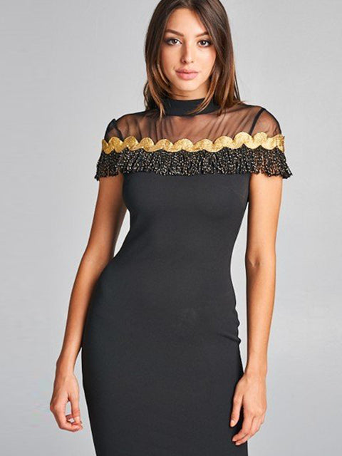 Lucy Tassel Shoulder Dress