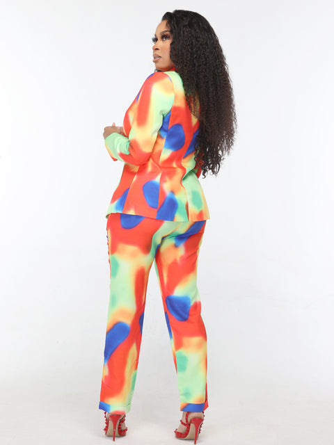 Multi Color Art Suit Set