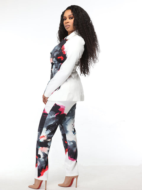 Multi Color Splatter Suit Set