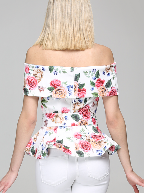 Olivia Floral Off Shoulder Top
