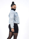Rhinestone Oversized Jean Jacket
