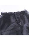 Sheer Cargo Pocketed Cargo Pant-Black