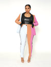 Color Block Suit Set