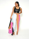 Color Block Suit Set