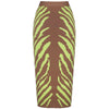 Neon Zebra Print Bodycon Bandage Skirt